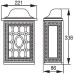Настенный светильник уличный LONDON L 64825L Bl Oasis Light