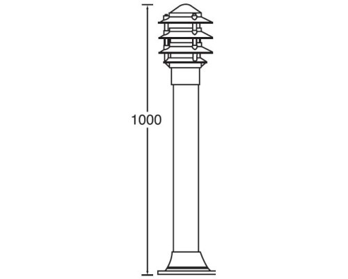 Наземный фонарь BRISBANE 67320-1000 Bl Oasis Light Наземный фонарь BRISBANE 67320-1000 Bl Oasis Light