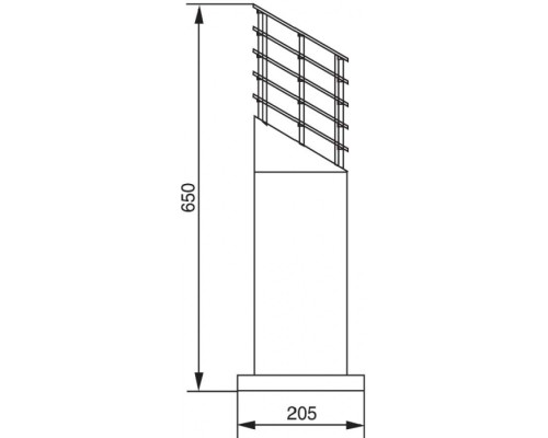 Наземный фонарь BRISBANE 67323-650 Bl Oasis Light Наземный фонарь BRISBANE 67323-650 Bl Oasis Light