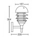 Настенный фонарь уличный 67324 Bl Oasis Light