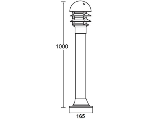 Наземный светильник BRISBANE 67339-1000 Gr Oasis Light Наземный светильник BRISBANE 67339-1000 Gr Oasis Light
