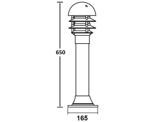 Наземный светильник BRISBANE 67339-650 Gr Oasis Light Наземный светильник BRISBANE 67339-650 Gr Oasis Light