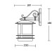 Настенный фонарь уличный TOKIO 68302/02 Bl opal Oasis Light
