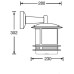 Настенный фонарь уличный TOKIO 68302/12 Bl opal Oasis Light
