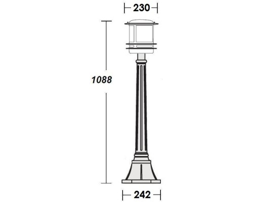 Наземный фонарь TOKIO 68307 Bl opal Oasis Light Наземный фонарь TOKIO 68307 Bl opal Oasis Light