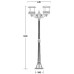 Наземный фонарь TOKIO 68308A Bl opal Oasis Light