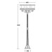Наземный фонарь TOKIO 68308B Bl opal Oasis Light