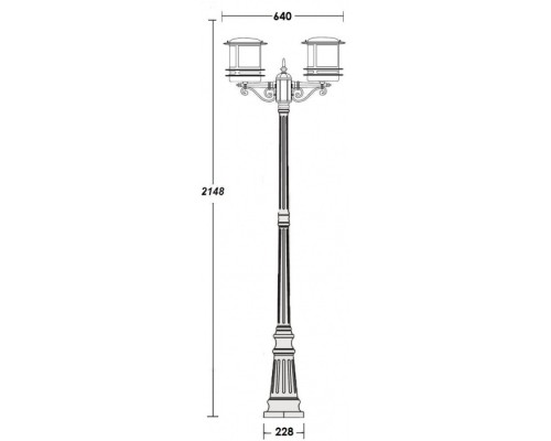 Наземный фонарь TOKIO 68309A Bl opal Oasis Light Наземный фонарь TOKIO 68309A Bl opal Oasis Light