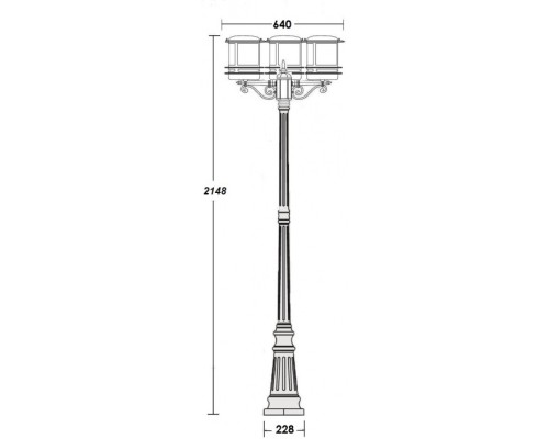 Наземный фонарь TOKIO 68309B Bl opal Oasis Light Наземный фонарь TOKIO 68309B Bl opal Oasis Light