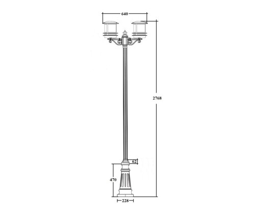Наземный фонарь TOKIO 68310A B2 Bl opal Oasis Light Наземный фонарь TOKIO 68310A B2 Bl opal Oasis Light