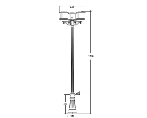 Наземный фонарь TOKIO 68310B B2 Bl opal Oasis Light Наземный фонарь TOKIO 68310B B2 Bl opal Oasis Light