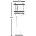 Наземный фонарь TOKIO 68330 Bl opal Oasis Light