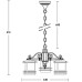 Уличный светильник подвесной TOKIO 68370/3 Bl opal Oasis Light