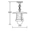 Уличный светильник подвесной 68905 Bl Oasis Light