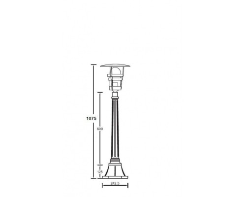 Наземный фонарь 68907 Bl Oasis Light Наземный фонарь 68907 Bl Oasis Light