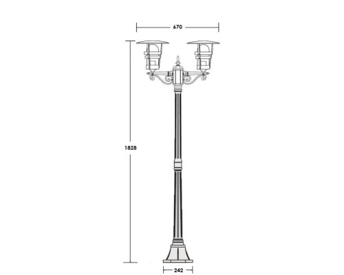 Наземный фонарь TOKIO 2 68908A Bl Oasis Light Наземный фонарь TOKIO 2 68908A Bl Oasis Light