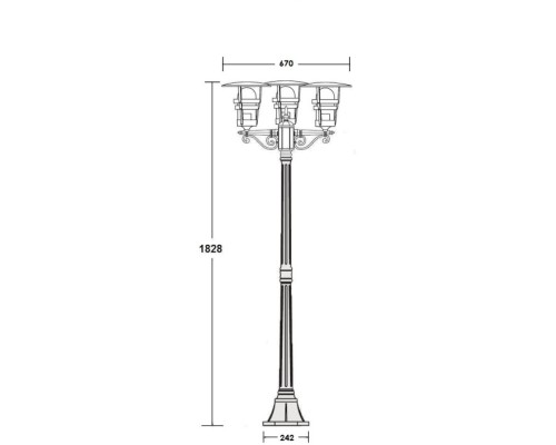 Наземный фонарь TOKIO 2 68908B Bl Oasis Light Наземный фонарь TOKIO 2 68908B Bl Oasis Light