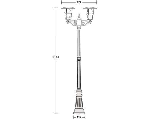 Наземный фонарь TOKIO 2 68909A Bl Oasis Light Наземный фонарь TOKIO 2 68909A Bl Oasis Light