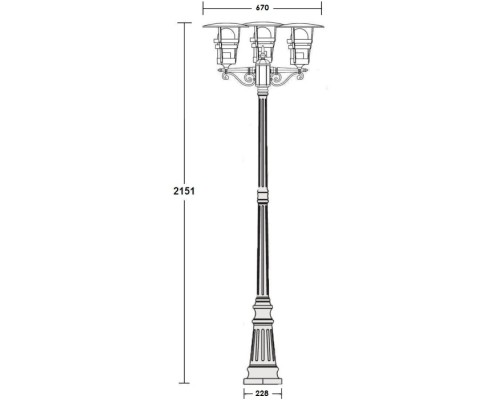 Наземный фонарь TOKIO 2 68909B Bl Oasis Light Наземный фонарь TOKIO 2 68909B Bl Oasis Light