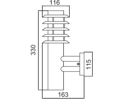 Настенный светильник уличный 75823 SS Oasis Light Настенный светильник уличный 75823 SS Oasis Light
