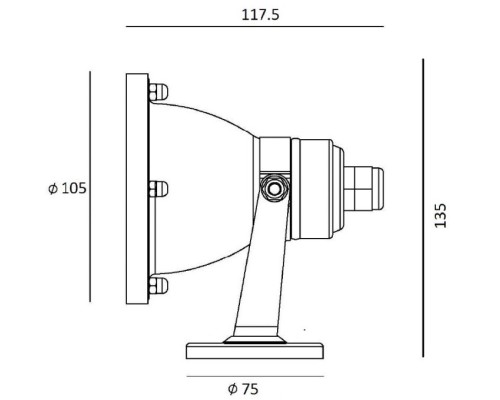 Грунтовый светильник  77164 SS Oasis Light