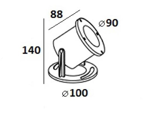 Грунтовый светильник 77301 SS Oasis Light Грунтовый светильник 77301 SS Oasis Light