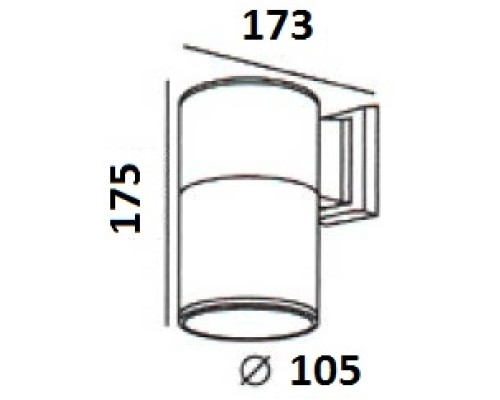 Архитектурная подсветка TUBE 78022 Bl Oasis Light Архитектурная подсветка TUBE 78022 Bl Oasis Light