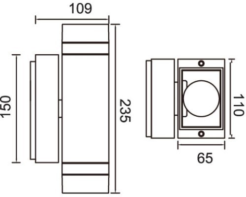 Архитектурная подсветка TUBE 78063 Bl Oasis Light Архитектурная подсветка TUBE 78063 Bl Oasis Light