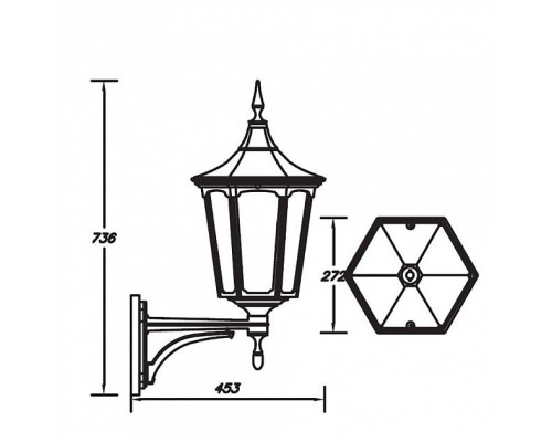 Настенный фонарь уличный 79701L Bl Oasis Light Настенный фонарь уличный 79701L Bl Oasis Light