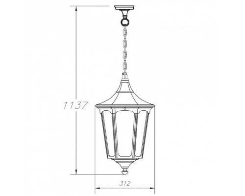 Уличный светильник подвесной  79705L Bl Oasis Light