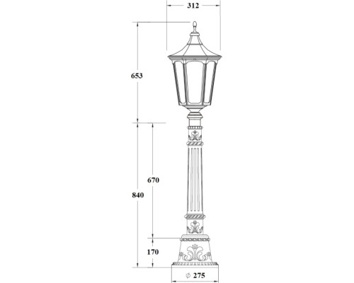 Наземный фонарь ALBORG L 79707L Е10 Bl Oasis Light Наземный фонарь ALBORG L 79707L Е10 Bl Oasis Light
