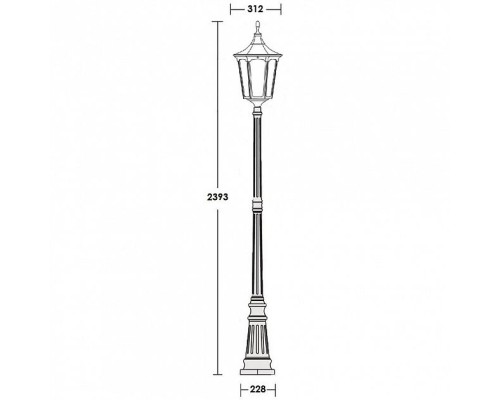 Наземный фонарь 79709L Bl Oasis Light Наземный фонарь 79709L Bl Oasis Light