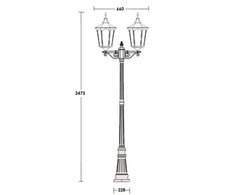 Наземный фонарь ALBORG L 79709LA Bl Oasis Light Наземный фонарь ALBORG L 79709LA Bl Oasis Light