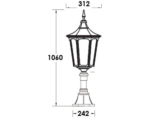 Наземный фонарь ALBORG L 79724L Bl Oasis Light Наземный фонарь ALBORG L 79724L Bl Oasis Light