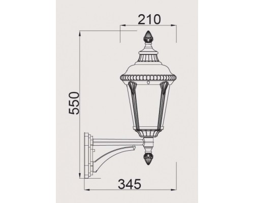 Настенный фонарь уличный 79751S Bl Oasis Light Настенный фонарь уличный 79751S Bl Oasis Light