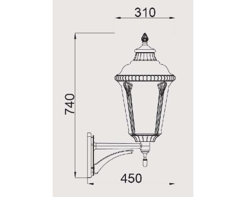 Настенный фонарь уличный 79751М Bl Oasis Light Настенный фонарь уличный 79751М Bl Oasis Light