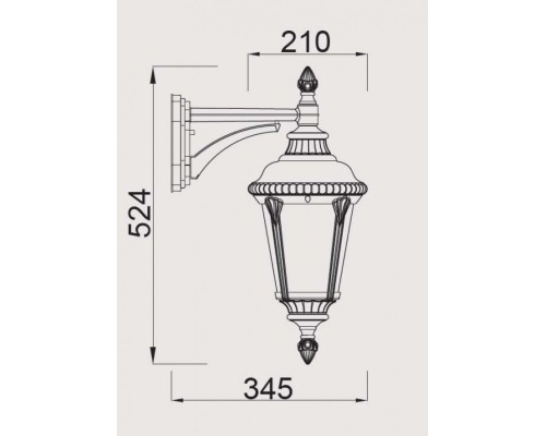 Настенный фонарь уличный 79752S Bl Oasis Light Настенный фонарь уличный 79752S Bl Oasis Light
