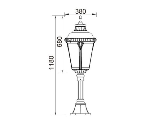 Наземный фонарь 79754L Bl Oasis Light Наземный фонарь 79754L Bl Oasis Light