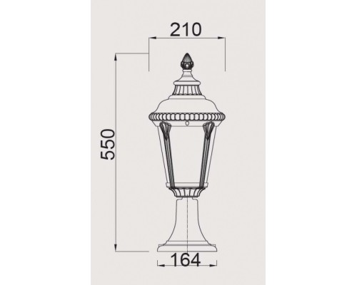 Наземный фонарь 79754S Gb Oasis Light Наземный фонарь 79754S Gb Oasis Light