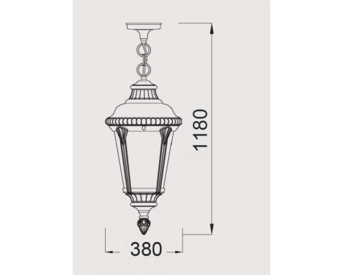 Уличный светильник подвесной 79755L Bl Oasis Light Уличный светильник подвесной 79755L Bl Oasis Light