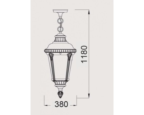 Уличный светильник подвесной  79755L Bl Oasis Light