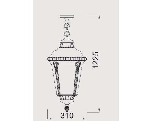 Уличный светильник подвесной 79755М Bl Oasis Light Уличный светильник подвесной 79755М Bl Oasis Light