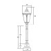 Наземный фонарь MUNICH 2М 79757M E10 Bl Oasis Light