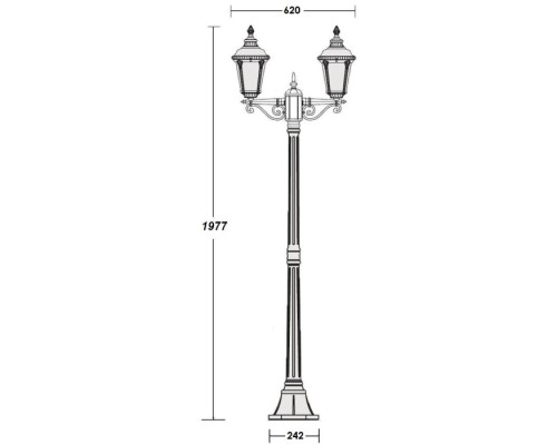 Наземный фонарь MUNICH 2S 79758SА Bl Oasis Light Наземный фонарь MUNICH 2S 79758SА Bl Oasis Light