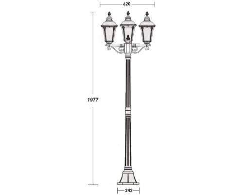 Наземный фонарь MUNICH 2S 79758SВ Bl Oasis Light Наземный фонарь MUNICH 2S 79758SВ Bl Oasis Light