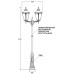 Наземный фонарь MUNICH 2L 79759LA/A2 Bl Oasis Light