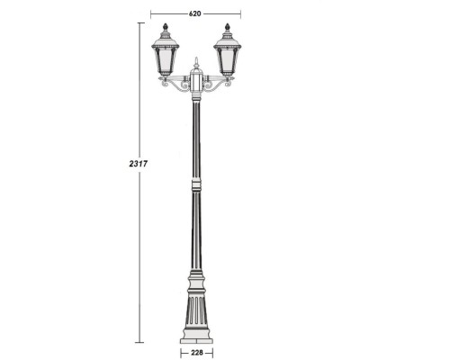 Наземный фонарь 79759SА Bl Oasis Light Наземный фонарь 79759SА Bl Oasis Light