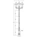 Наземный фонарь MUNICH 2М 79760MB/E7 Bl Oasis Light