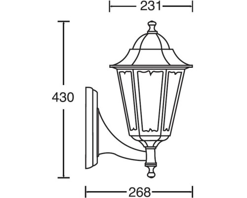 Настенный фонарь уличный PETERSBURG M 79801M/04 W Oasis Light Настенный фонарь уличный PETERSBURG M 79801M/04 W Oasis Light