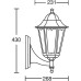 Настенный фонарь уличный PETERSBURG M 79801M/04 W Oasis Light